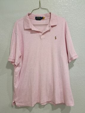 Ralph Lauren Men's Light Pink Classic Polo Shirt